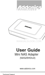 Addonics Technologies NAS25HDU2 ユーザーマニュアル