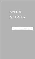 Acer F900 Skrócona instrukcja obsługi