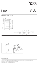 DURAVIT Luv LU 9657 Istruzioni per il montaggio