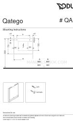 DURAVIT Qatego QA 7081 Instrukcja montażu