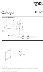 DURAVIT Qatego QA 7082 설치 지침