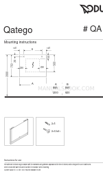 DURAVIT Qatego QA 7084 Montageanleitung