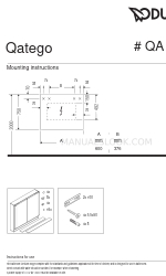 DURAVIT Qatego QA 7150 Istruzioni per il montaggio
