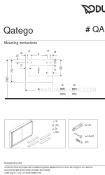 DURAVIT Qatego QA 7153 Istruzioni per il montaggio