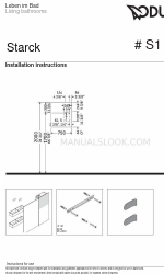 DURAVIT Starck S1 9721 Manuale di istruzioni per l'installazione