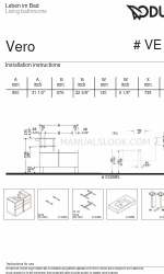 DURAVIT Vero VE 6413 Manuale di istruzioni per l'installazione