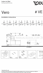 DURAVIT Vero VE 6414 Manuale di istruzioni per l'installazione