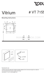 DURAVIT Vitrium VT 7155 L Istruzioni per il montaggio