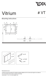 DURAVIT Vitrium VT 7156 설치 지침