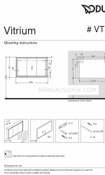 DURAVIT Vitrium VT 7163 설치 지침