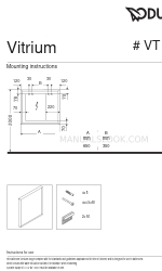 DURAVIT Vitrium VT 7380 설치 지침