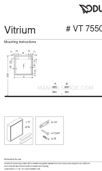 DURAVIT Vitrium VT 7550 R Instrukcja montażu
