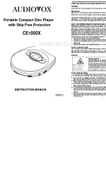 Audiovox CE1000X Інструкція з експлуатації