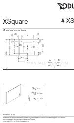 DURAVIT XSquare XS 7014 Instructions de montage