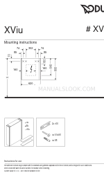 DURAVIT XViu XV 7131 Mounting Instructions