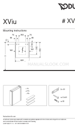 DURAVIT XViu XV 7141 Mounting Instructions