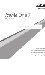 Acer Iconia One 7 Product Manual