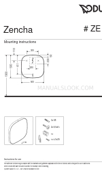 DURAVIT Zencha ZE 7065 Mounting Instructions