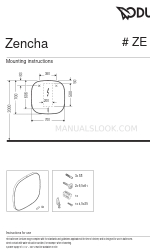 DURAVIT Zencha ZE 7066 Instrucciones de montaje