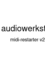 audiowerkstatt midi-restarter Snelstarthandleiding