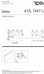 DURAVIT Delos DL 7447 L Handleiding voor installatie-instructies