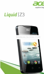 Acer Liquid Z3 Manuale d'uso