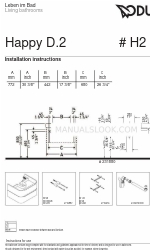 DURAVIT Happy D.2 取付説明書