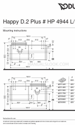 DURAVIT Happy D.2 Plus HP 4944 L 取付方法