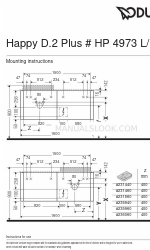 DURAVIT Happy D.2 Plus HP 4973 L Mounting Instructions