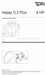 DURAVIT Happy D.2 Plus HP 7485 Інструкція з монтажу