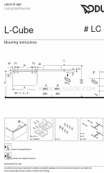 DURAVIT L-Cube LC 5800 Інструкція з монтажу