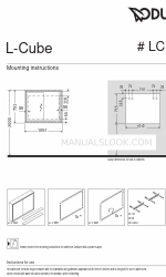 DURAVIT L-Cube LC 7652 설치 지침