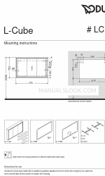 DURAVIT L-Cube LC 7653 Инструкции по монтажу