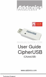 Addonics Technologies CipherUSB CA256USB Manuel de l'utilisateur