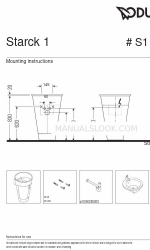 DURAVIT Starck 1 S1 9520 取付方法