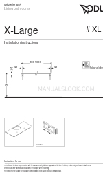 DURAVIT X-Large Series Інструкція з монтажу Посібник з монтажу