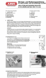 Abus FTS 3003 Fitting And Operating Instruction