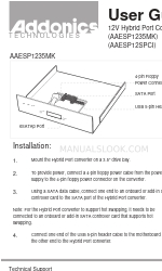 Addonics Technologies AAESP1235MK 사용자 설명서