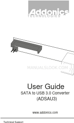Addonics Technologies ADSAU3 Panduan Pengguna