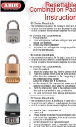 Abus Resettable 155 Series Инструкции