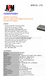 APM AAWAP608H Specification Sheet