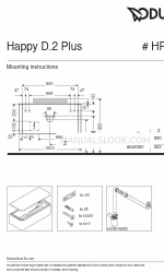 DURAVIT Happy D.2 Plus HP 4951 Instructions de montage