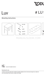 DURAVIT Luv LU 9560 Инструкции по монтажу