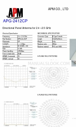 APM APG-2412CP Hoja de especificaciones