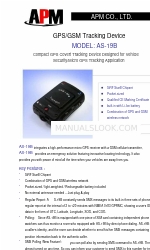 APM GPS/GSM Tracking Device AS-19B Especificaciones