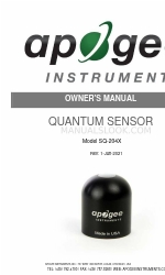 Apogee SQX Series Manual do Proprietário