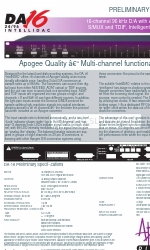 Apogee DA-16 Ficha de datos