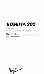 Apogee Rosetta 200 Manual do utilizador