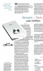 Apogee Apogee Duet Manual complementario