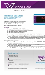 Apogee X-Video Card Datenblatt